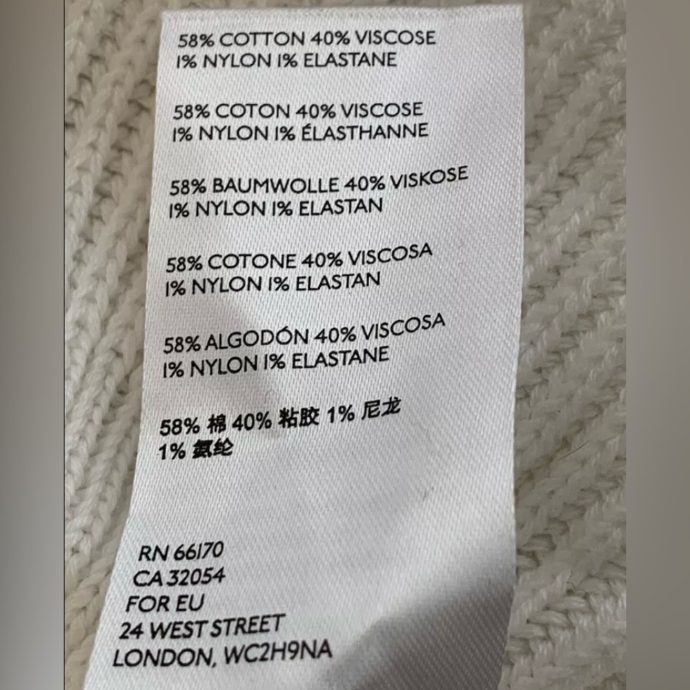 Free People Cream Knit Skirt - Size Large (NWOT) - Picture 5 of 6